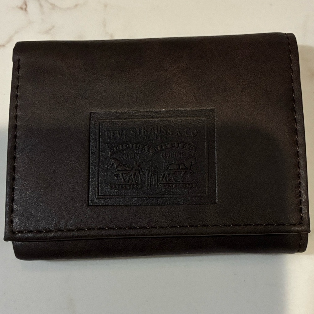 Levi's Dark Brown Leather Wallet